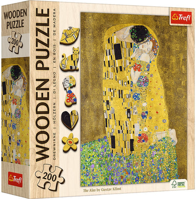 Trefl Holzpuzzle Der Kuss Gustav Klimt FSC Mix 70 % 200 Teile.