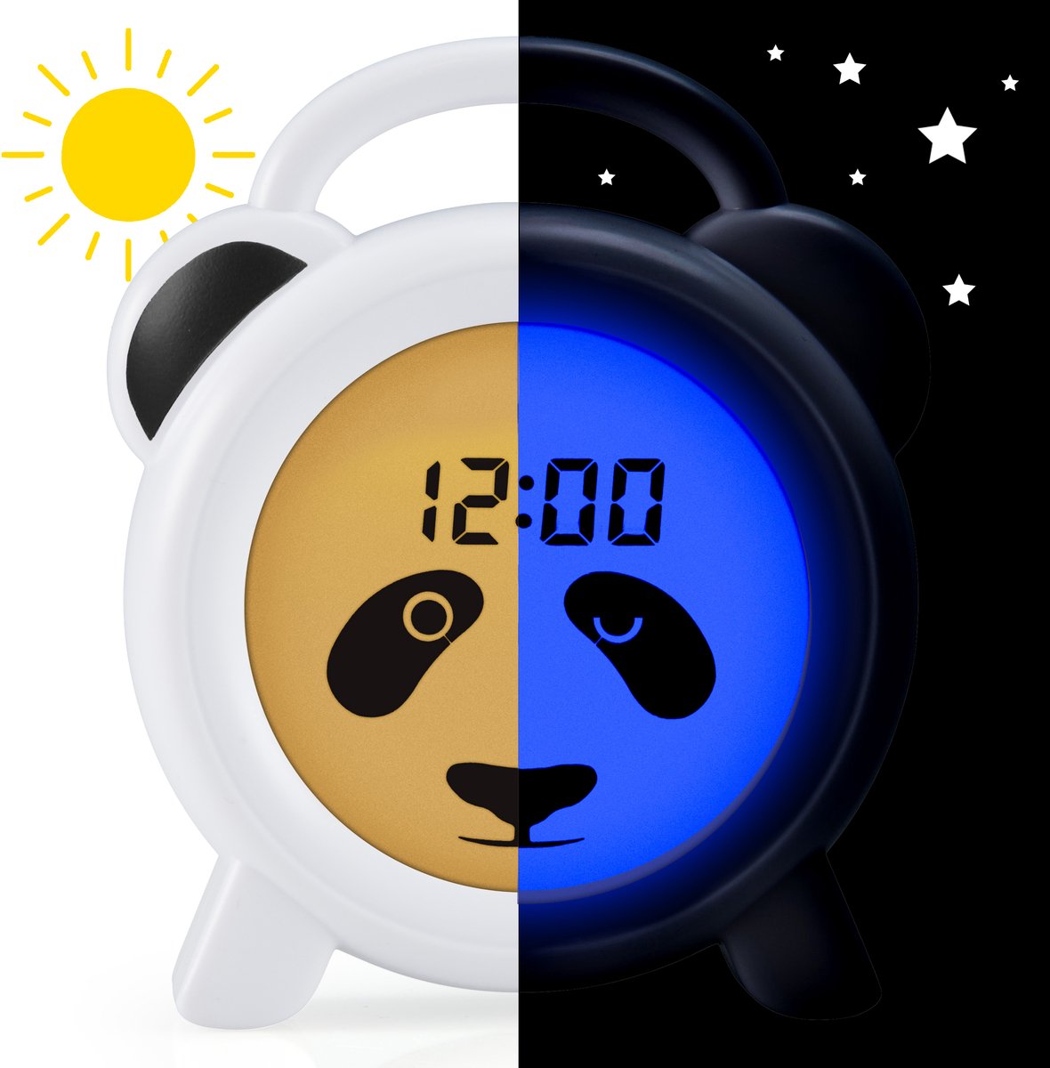 Alecto bc100panda – Schlaftrainer für Kinder – Kinderwecker mit Nachtlampe – Panda