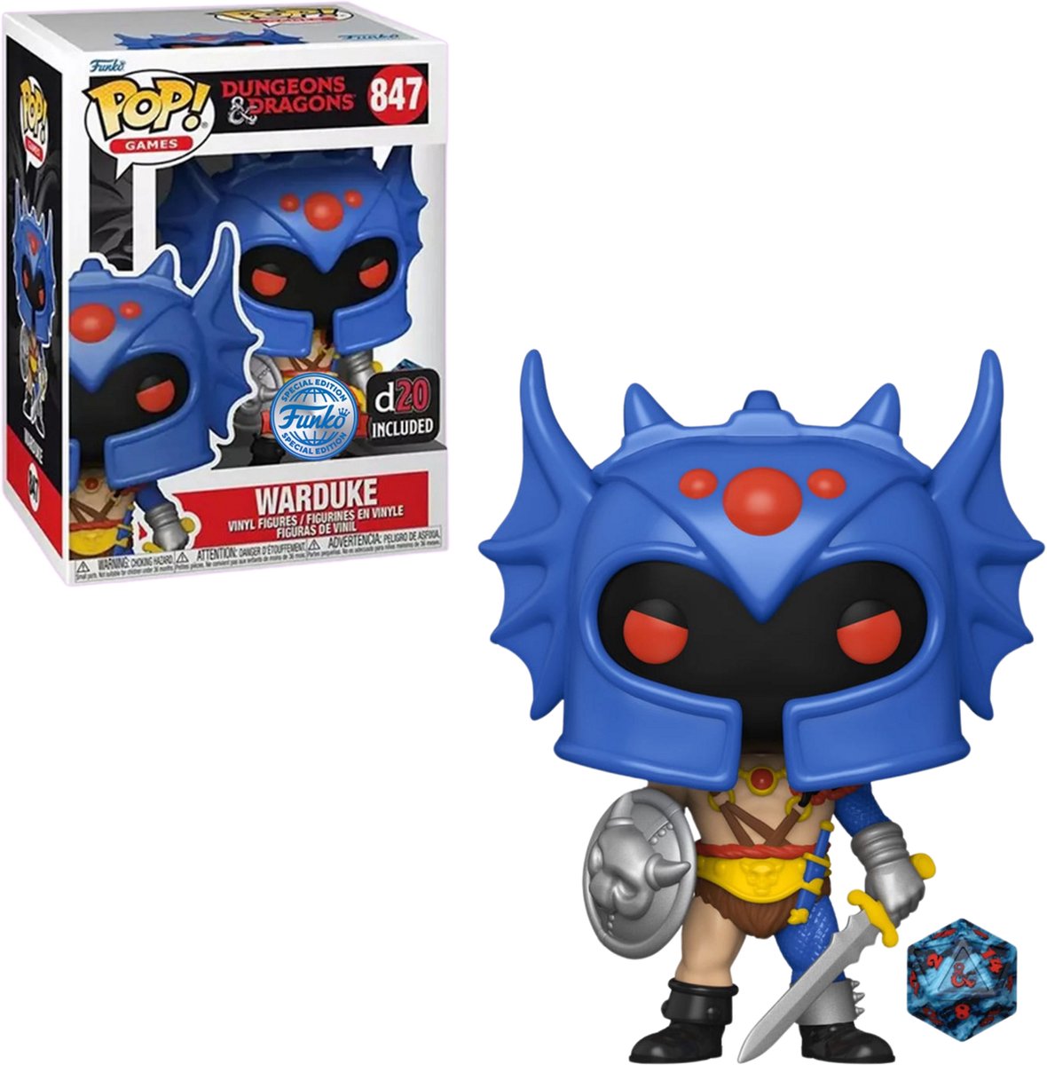 Funko-Pop! Spiele: Dungeons Dragons – Warduke D20 inklusive Sonderausgabe Nr. 847