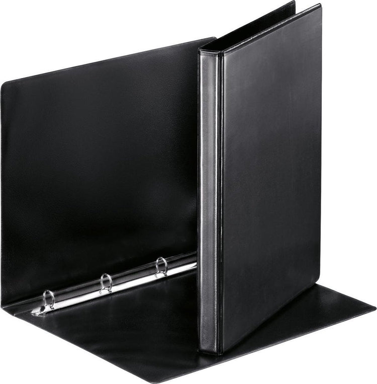 Esselte Essentials Panorama A4-Ringbinder – Rückenbreite 30 mm – Kapazität 140 Blatt – Schwarz