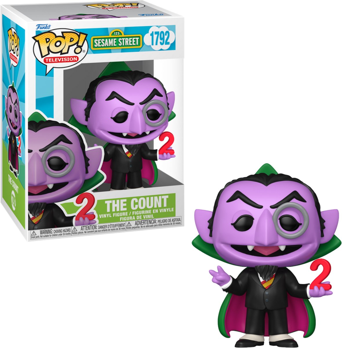 Funko Sesamstraße Sesamstraße – The Count (Pop! Fernsehen) Vinylfigur 1792 Unisex Pop! - neutral - Standard