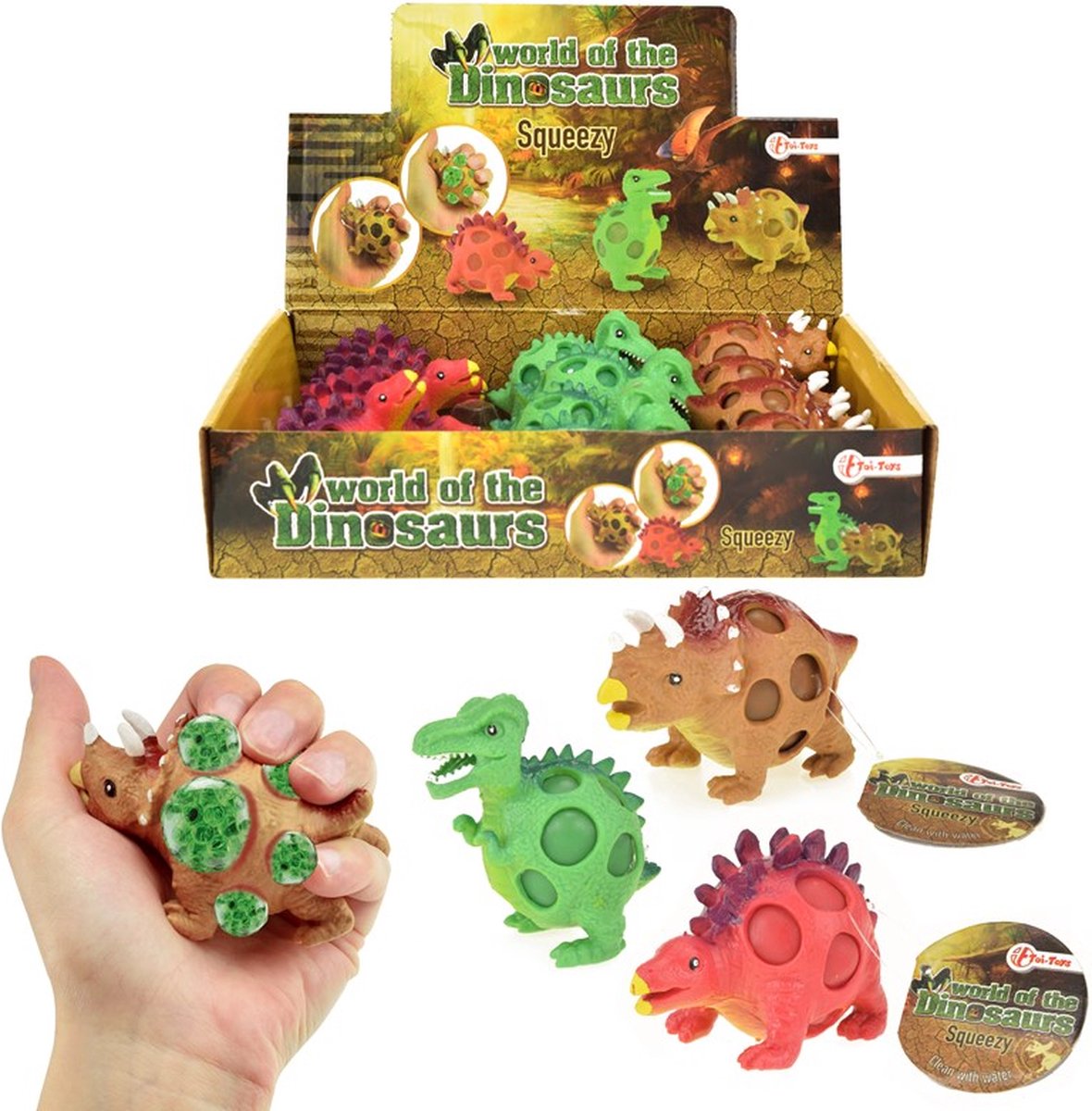 World of Dinosaurier Squeeze Dino Fidget