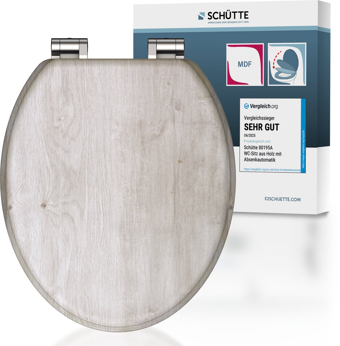 Schütte Schütte Toilettensitz mit weicher leichter Holz MDF