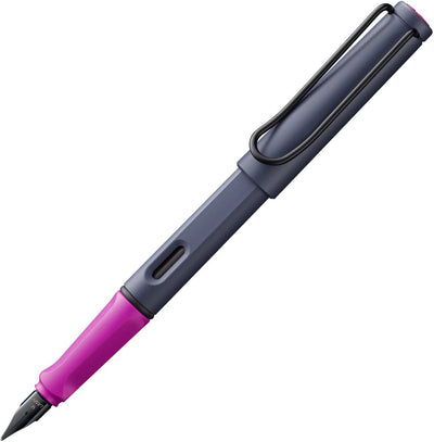 Lamy Safari – Füllfederhalter – limitierte Auflage Pink Cliff – fein – Blaugrau-Rosa