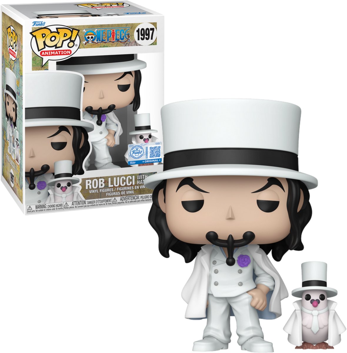 Funko [Ausverkauf] Pop! Animation: One Piece – Rob Lucci mit Hattori #1997 Sonderausgabe exklusiv