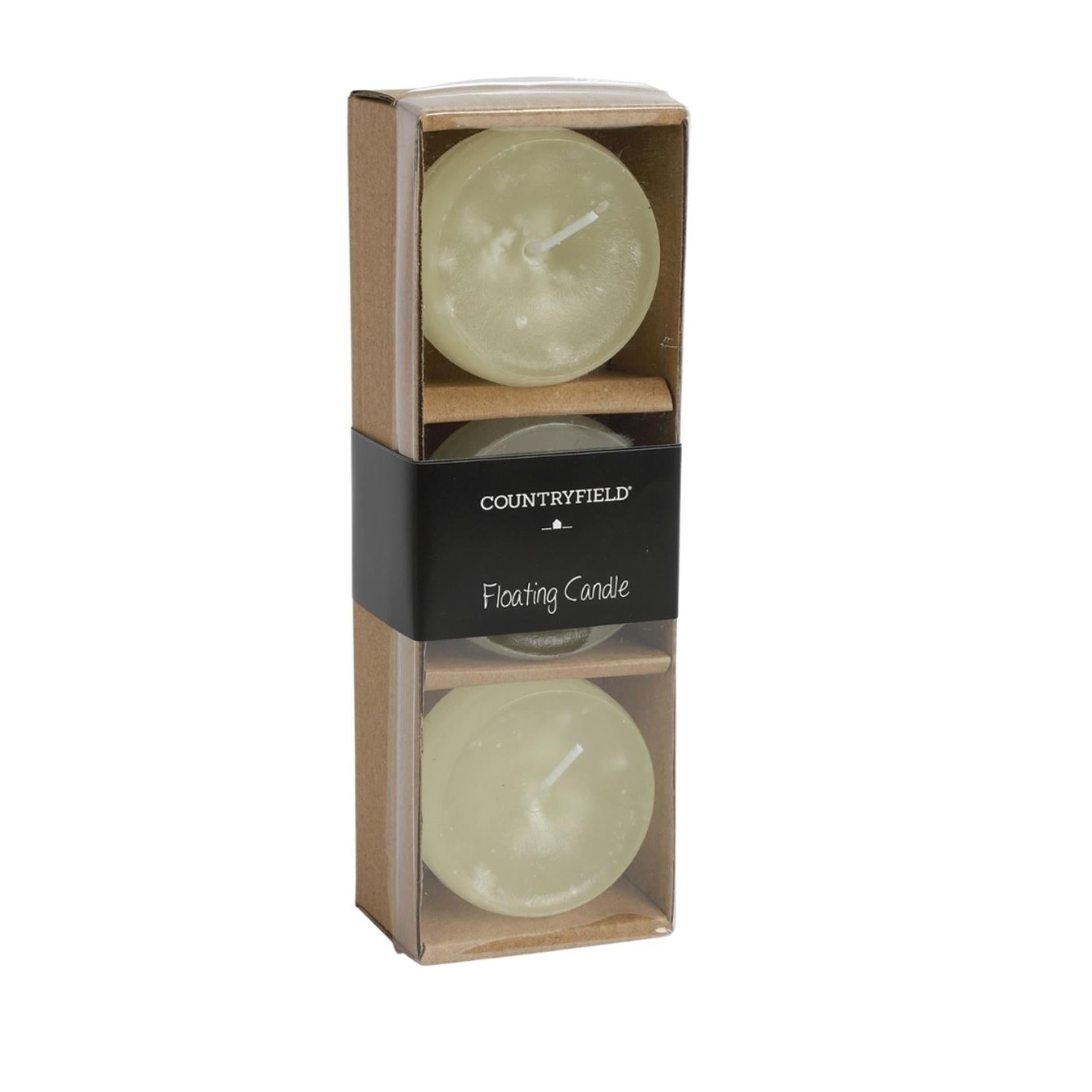 Countryfield Schwimmkerzen Bollie Creme