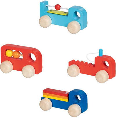 Goki -Holzfahrzeug mit Geräusch