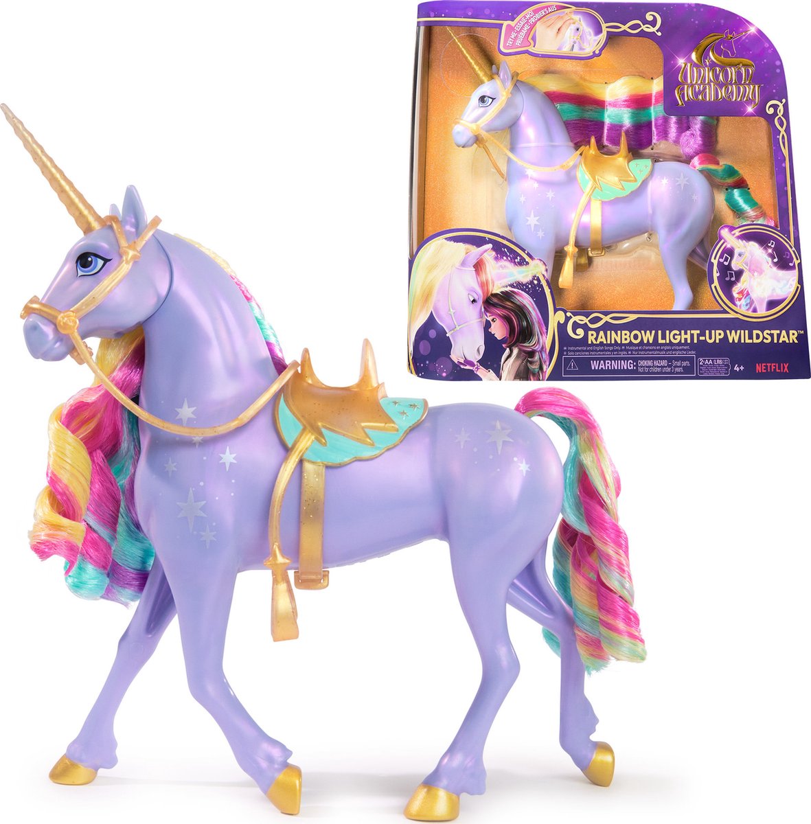 Unicorn Academy Unicorn Wildstar Rainbow LightTup 28 cm