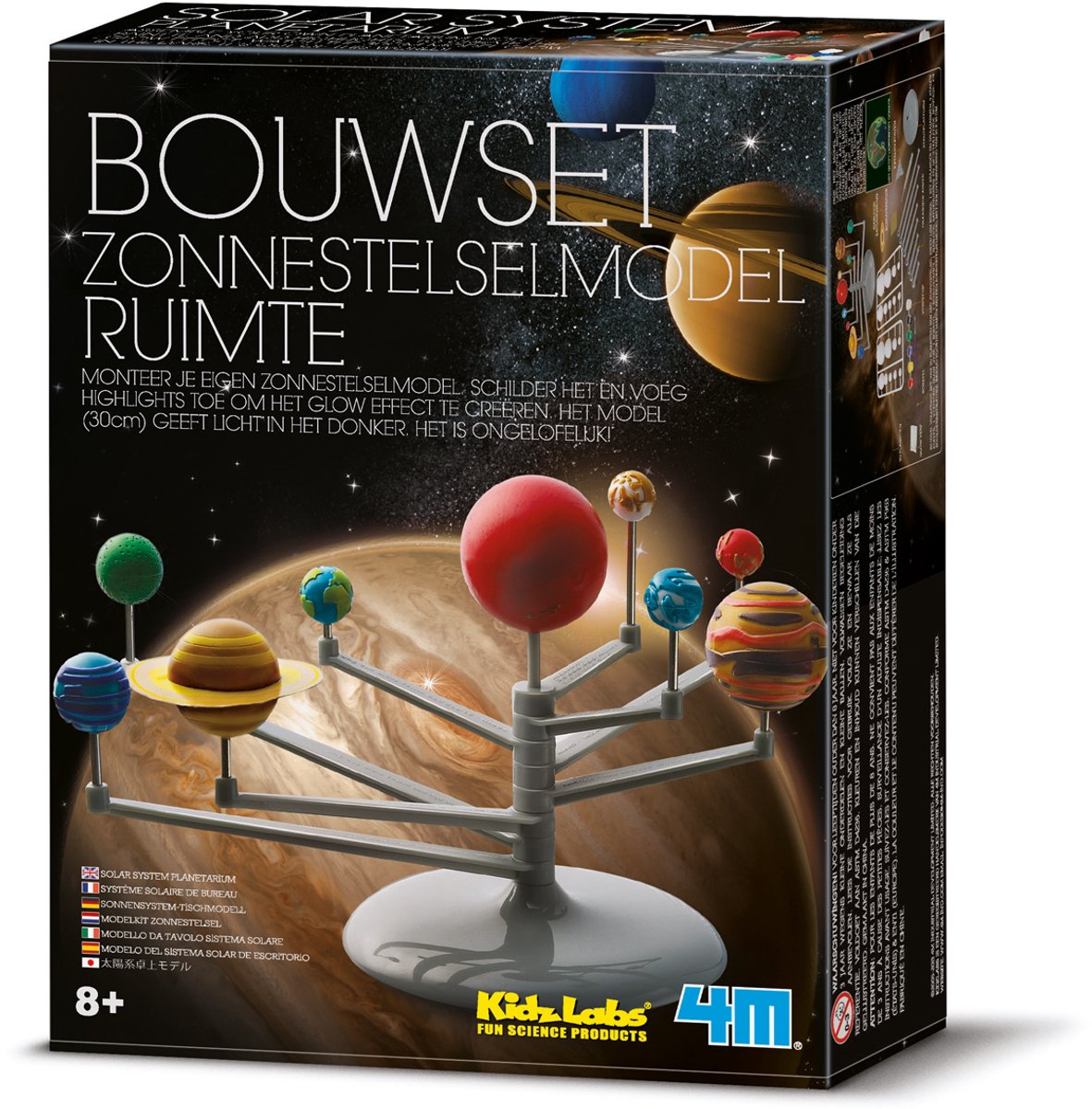 4m basteln - baue und bemale dein Sonnensystem-Mobile - Wissenschaft und Spiel - Bausatz - kidzlabs - 8+