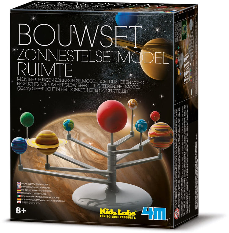 4m basteln - baue und bemale dein Sonnensystem-Mobile - Wissenschaft und Spiel - Bausatz - kidzlabs - 8+