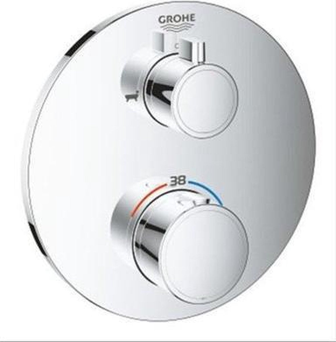 Grohe Grohtherm Thermostat-Einbau-Duscharmatur – Duschbad-Umsteller – Chrom