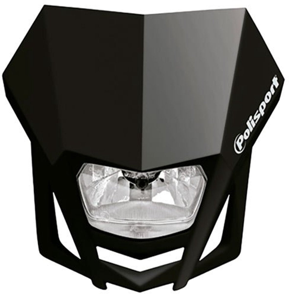 Polisport Plakette Phare mit optischer Phare Avant LMX Noire für Moto Enduro Cross