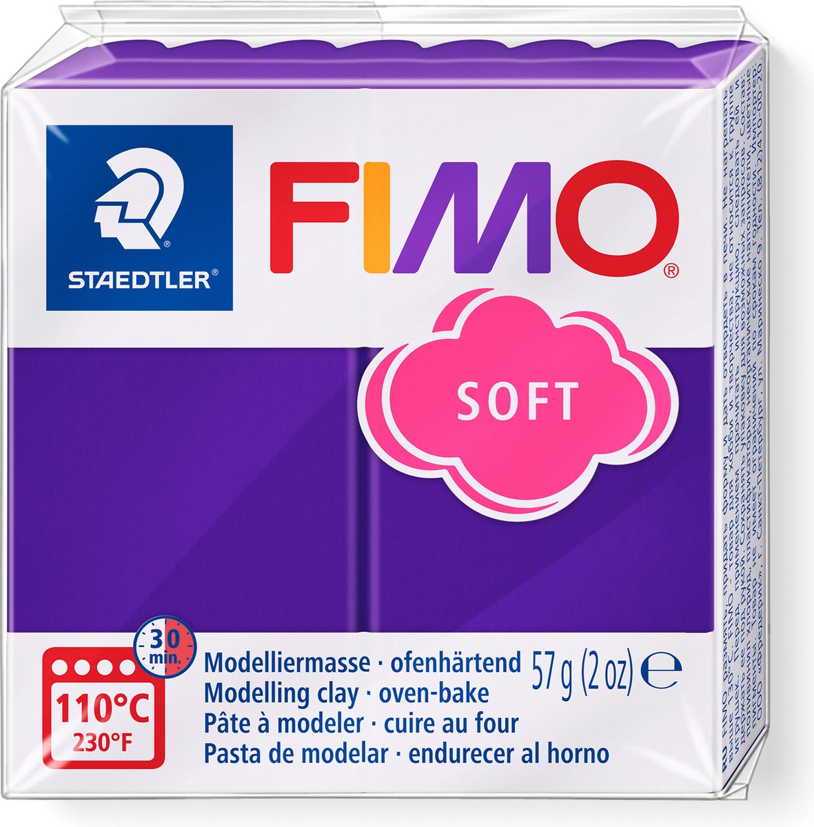 Fimo® Soft, Pflaume, 57 Gr 1 Box