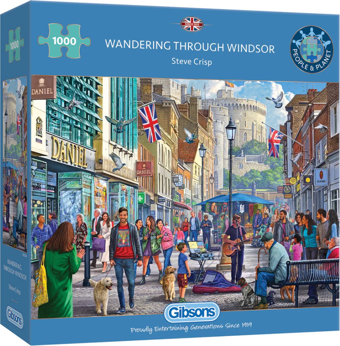 Gibsons – Wandern durch Windsor (von Steve Crisp) – 1000 Teile 68×49cm (B×H) – Puzzle für Erwachsene