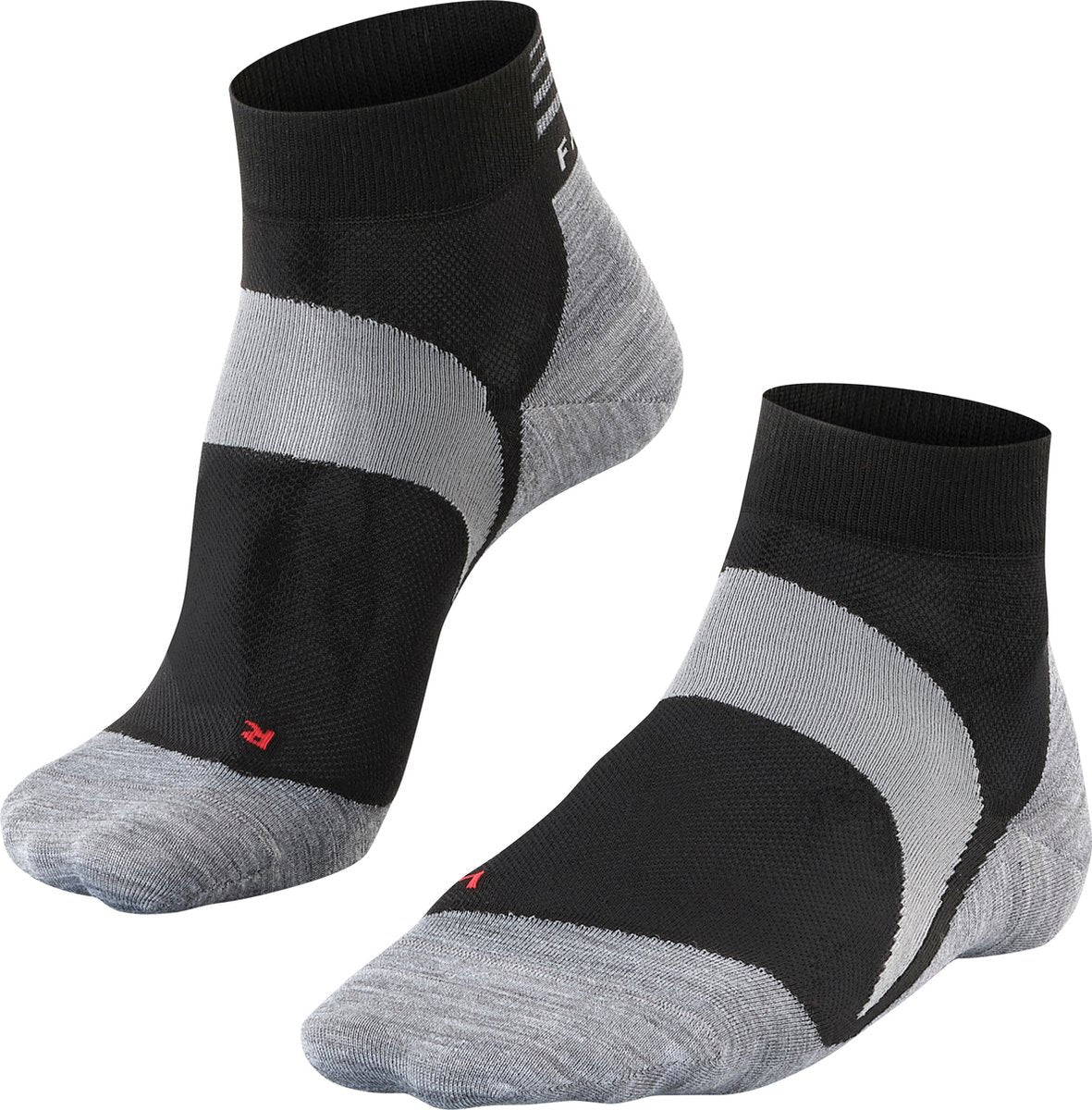 Falke BC6 kurze Anti-Blasen-Lyocell-Funktionsmaterial-Radsocken Unisex schwarz - Größe 46-48