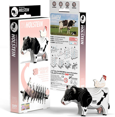 Eugy 3D-Puzzle – Holsteiner Kuh – Nutztiere – nachhaltig – alle sammeln – 6 Jahre