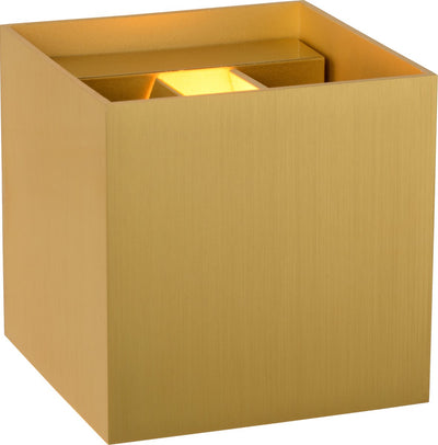Lucide xio - Wandleuchte - LED dimmbar - G9 - 1x4w 2700k - einstellbarer Abstrahlwinkel - mattgoldenes Messing