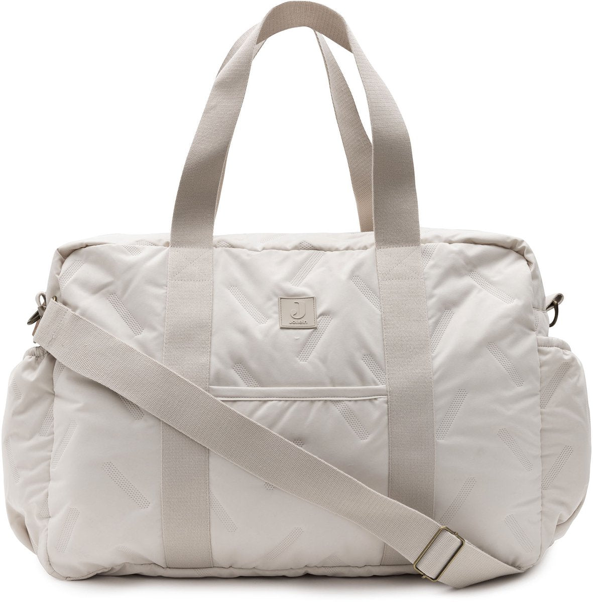 Jollein Wickeltasche – geprägte Lilie – 100 % Polyester – 42 x 30 cm – Sand