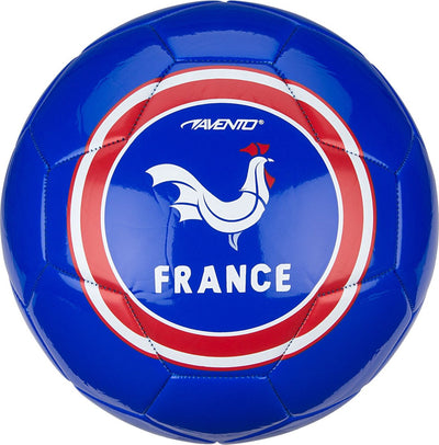 Avento Fußball glänzend - Weltfußball - blau - Frankreich - Größe 5 - ⌀ ca. 22 cm