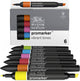 Winsor Newton 0290110 ProMarker™ 6 lebendige Töne | Professionelle Layoutmarker, Alkoholmarker