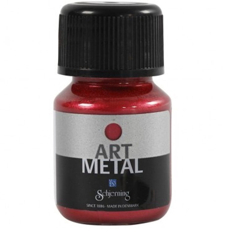 Schjerning Hobbyfarbe Metallic, Lavarot (5112), 30 ml 1 Flasche