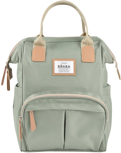 Béaba Wellington Wickeltaschen-Rucksack – inklusive Wickelunterlage – Unisex – wasserabweisend isoliert – Salbeigrün