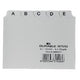 Alphabetischer Registerindex, langlebig, A7, 14,8 x 21 cm, Register 20 mm, weiß