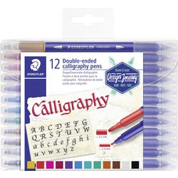 Quantore Kalligraphie Duo Punt - 12 Farben