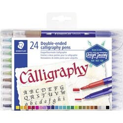 Kalligraphiestifte Staedtler 3005 TB24 Farbpalette mit Tinte auf Wasserbasis