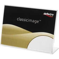 Tischdisplay deflecto de480401 transparent