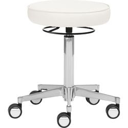 Mayer Sitzmöbel Drehhocker 1295_30582 Stoff weiß