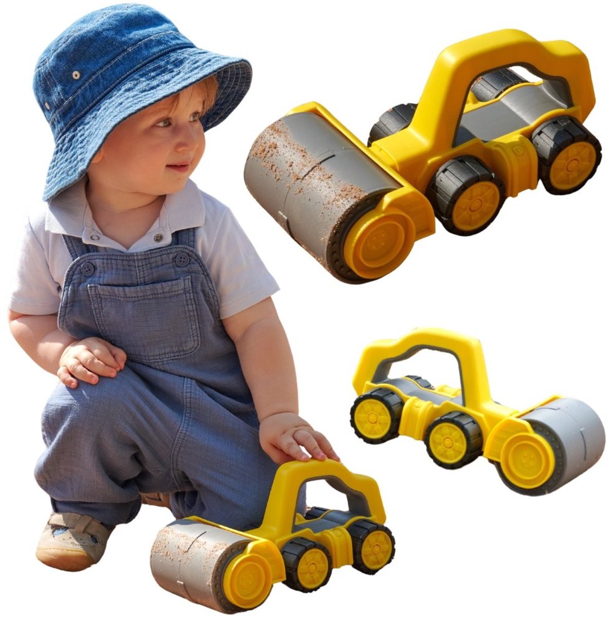 Groß – Spielzeugfahrzeug – Power Worker Griffy Bulldozer – Straßenwalze