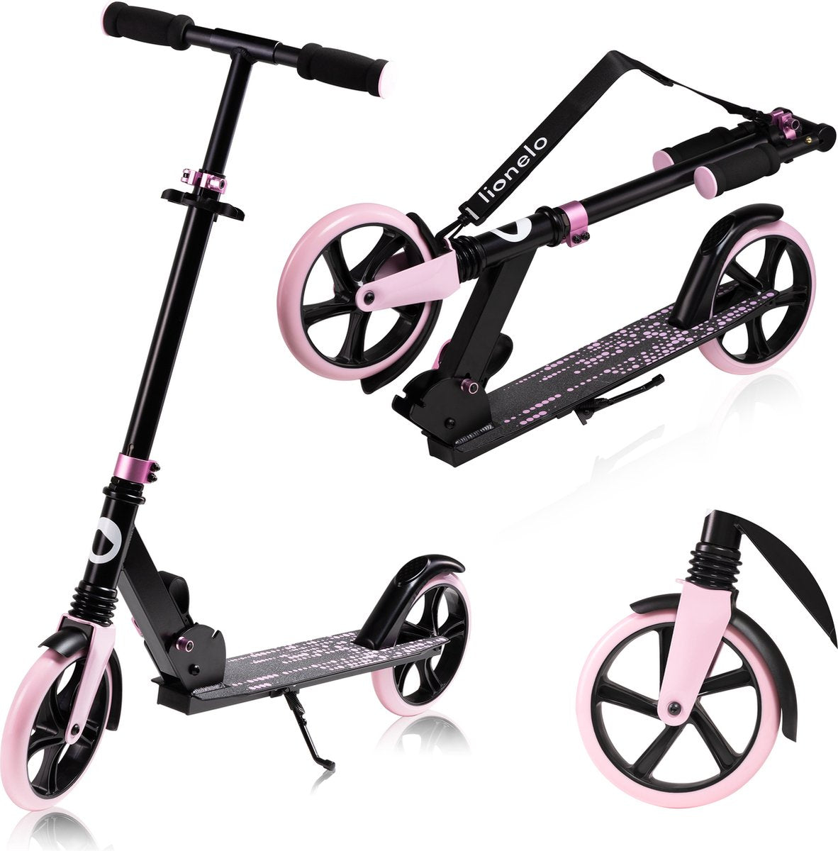 Lionelo Luca – Roller – Tragkraft bis 100 kg – Kinderroller – Lager ABEC-7 – für Jungen und Mädchen – drei einstellbare Höhenoptionen