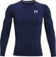 Under Armour UA HG Armour Comp LS-Blu Herren-Sportshirt – Midnight Navy – Weiß