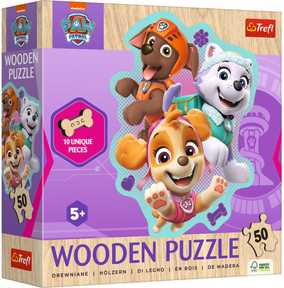Trefl Paw Patrol Holzpuzzle 50 Teile – lehrreiches Kinderspiel.