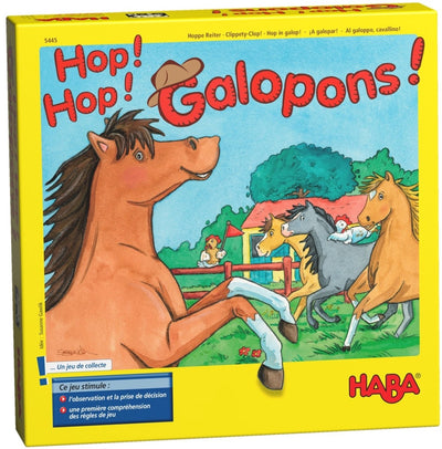 Haba-Spielzeug | Holzspielzeug - !!! Hoppla – hoppla! hüpf! Gallopons! (französisch) = deutsch 4321 - n