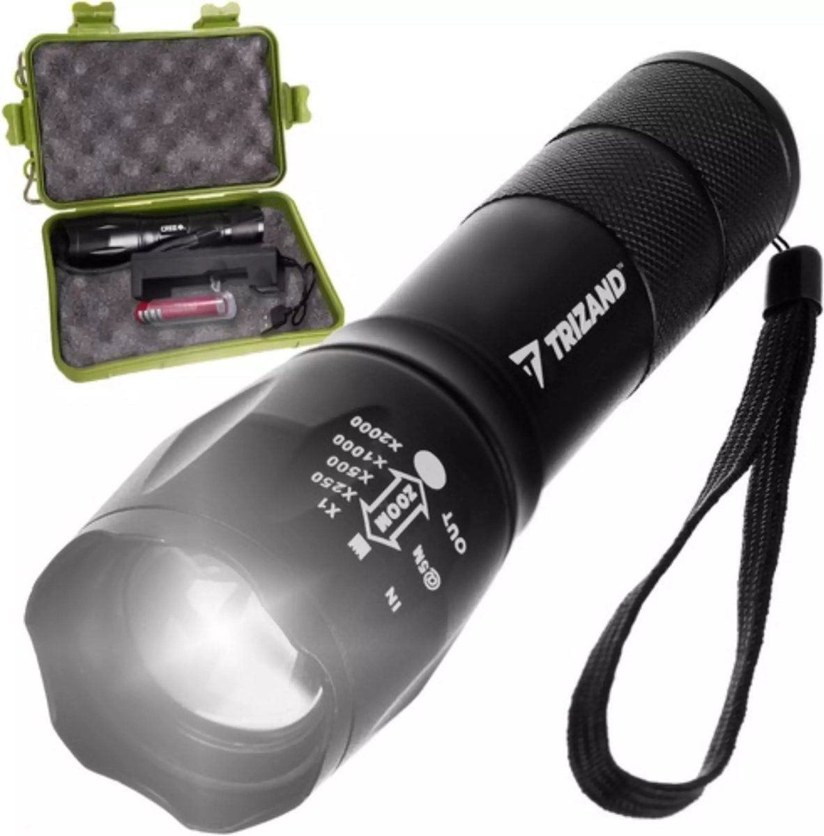 Trizand Cree LED T6 Taschenlampe: wiederaufladbar und wasserdicht für jedes Abenteuer