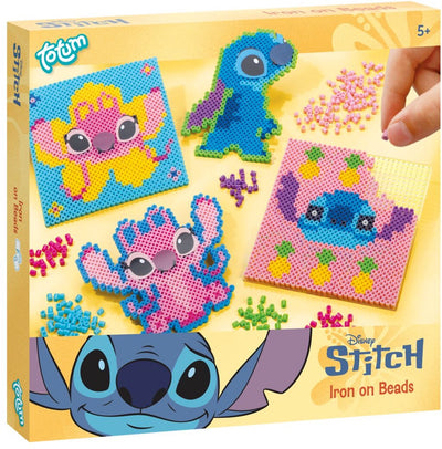 Totum Disney Stitch Angel Bügelperlen-Set 2600-teilig mit 2 Ablagen – kreatives Spielzeug für Mädchen und Jungen ab 5 Jahren