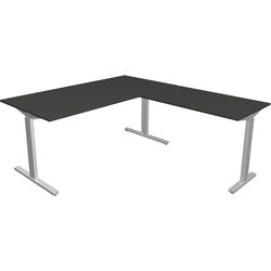 Kerkmann Schreibtisch 11023013 Form 2 Anthrazit, Silber