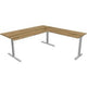 Kerkmann Schreibtisch 11023155 Form 2 Silber, Eiche