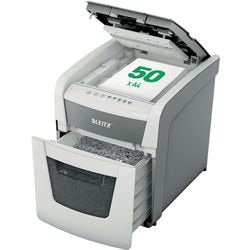 Aktenvernichter Leitz Small Office 50 P4 IQ Autofeed EU weiß
