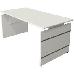 Kerkmann Sitz-Steh-Schreibtisch 114418.1 rechteckig weiß