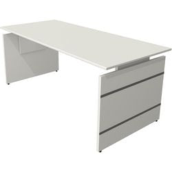 Kerkmann Sitz-Steh-Schreibtisch 114416.1 rechteckig weiß