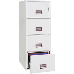 Aktenschrank Phoenix FS2274K Schlüsselschloss weiß