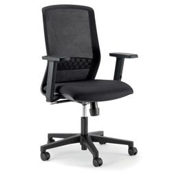 Bürostuhl Tekna 1tekamgtyc Holz, Kunststoff, Metall, schwarzer Stoff