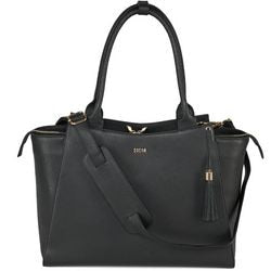 Laptoptasche Socha so-diamond-caddy-bl Leder schwarz