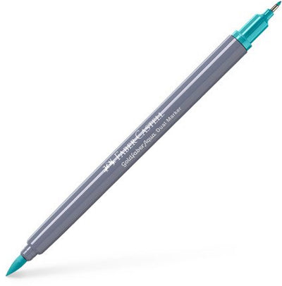 Faber-Castell – Duo-Aquarellmarker – Goldfaber – helles Kobaltgrün 356 – Pinsel 0,6 mm – FC-164656