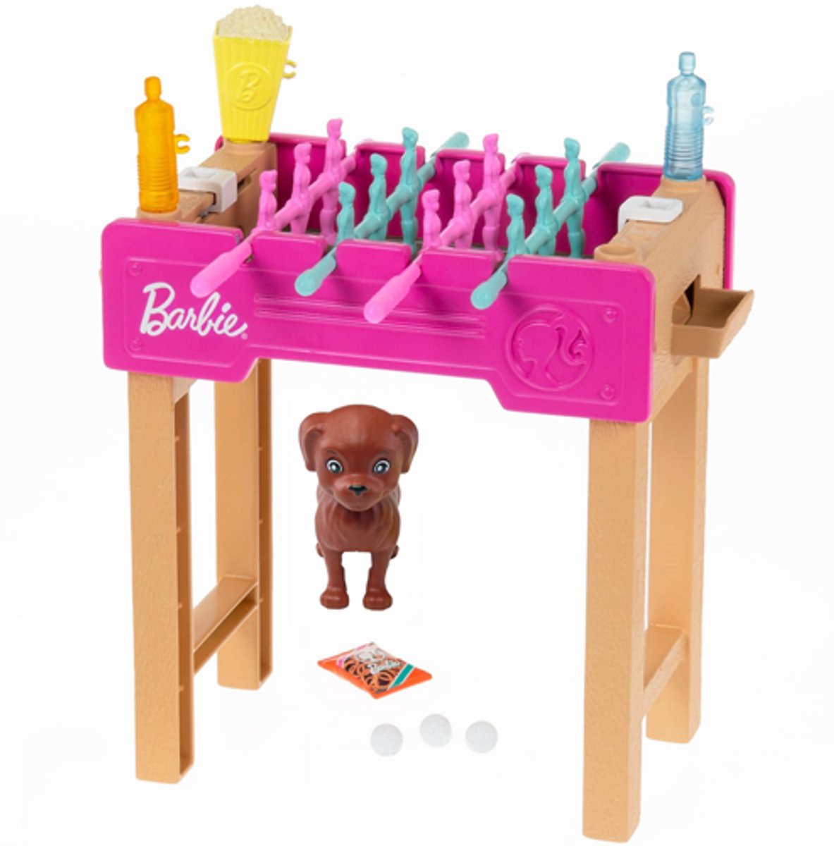 Barbie Mini Playset Football Tisch mit Hund