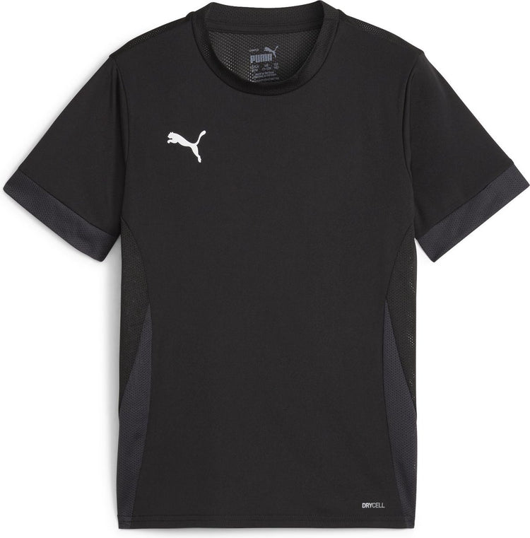 Puma Teamgoal Matchday Jersey Jr Unisex-Sportshirt – Schwarz-Weiß-Flat Dark Grey