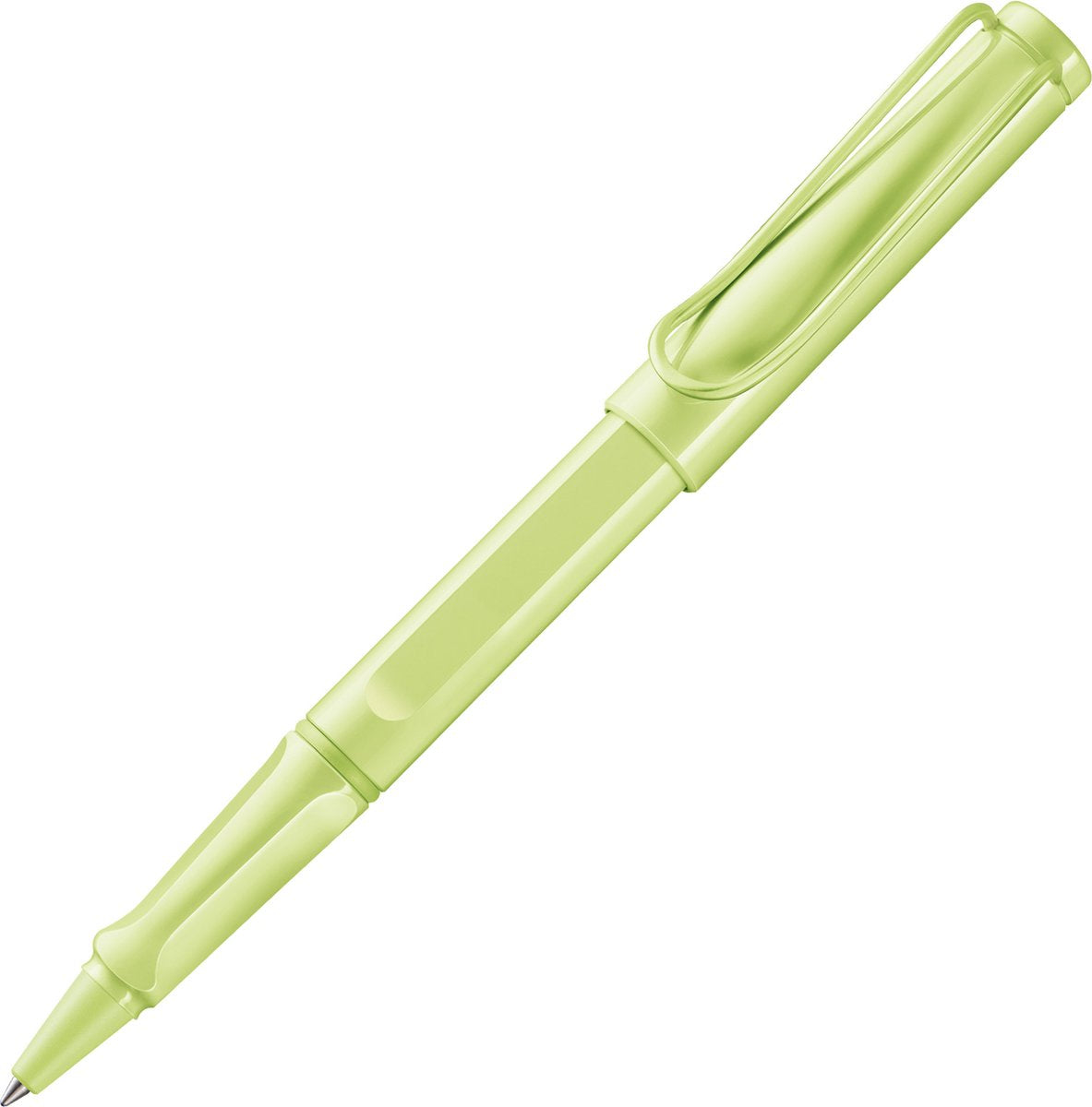 Lamy Tintenroller Safari Spring Green – mit ergonomischem Griff, Strichstärke m – Gehäuse aus robustem ASA-Kunststoff – mit Mine M 63 in Schwarz
